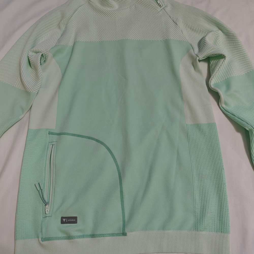 Mint Green Quarter-Zip Pullover